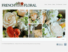 Tablet Screenshot of frenchinspiredfloral.com